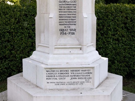 2. War Memorial Forncett St Mary - Inscription